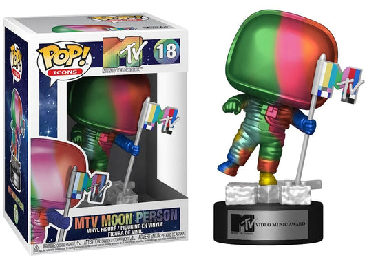 Funko Pop! Ad Icons 018 - MTV Music Television - MTV Moon Person (2021) Rainbow