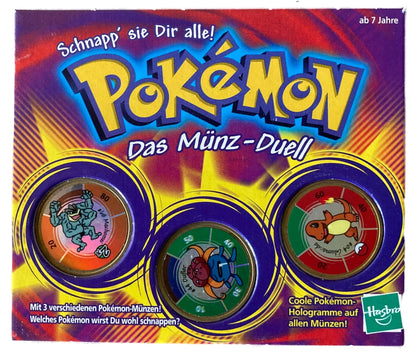 Pokémon: Das Münz-Duell Spel Set - Hasbro 2000 (Duitstalig, Compleet)