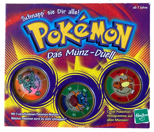 Pokémon: Das Münz-Duell Spel Set - Hasbro 2000 (Duitstalig, Compleet)