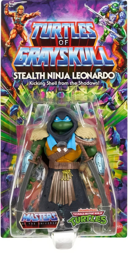 Mattel - MOTU vs TNMT (Wave 04) - Turtles of Grayskull - Stealth Ninja Leonardo (2024)