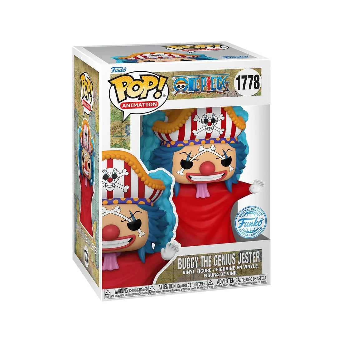 Funko Pop! Animation: 1778 - One Piece - Buggy The Genius Jester (2024) Special Edition