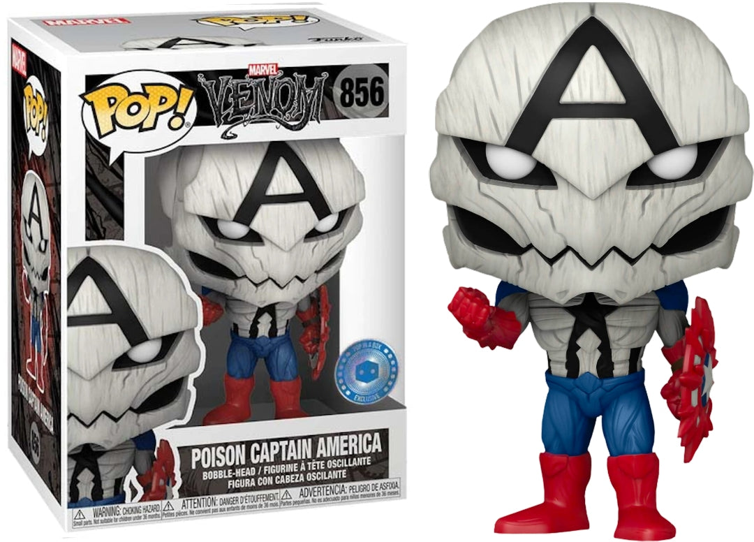 Funko Pop! Marvel 856 - Venom - Poison Captain America (2021) Pop in a Box Exclusive