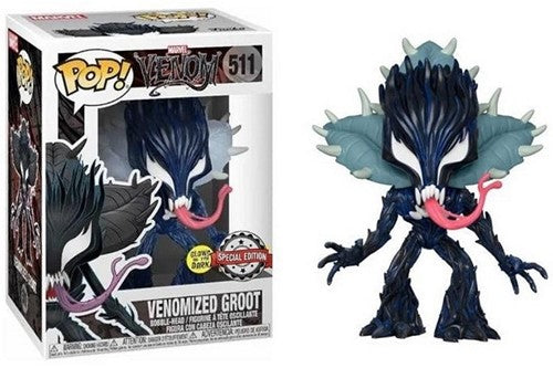 Funko Pop! & Tee Box 511 - Venom - Venomized Groot (2020) GLOW IN THE DARK
