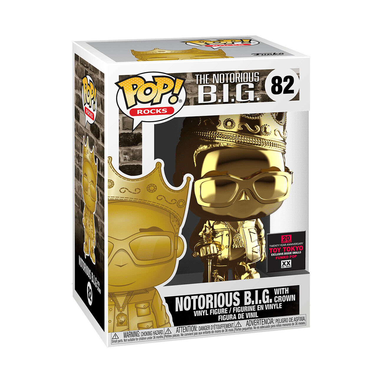 Funko Pop! Rocks 082 - Notorious B.I.G.- Notorious B.I.G. With Crown (2018) Toy Tokyo Limited Edition