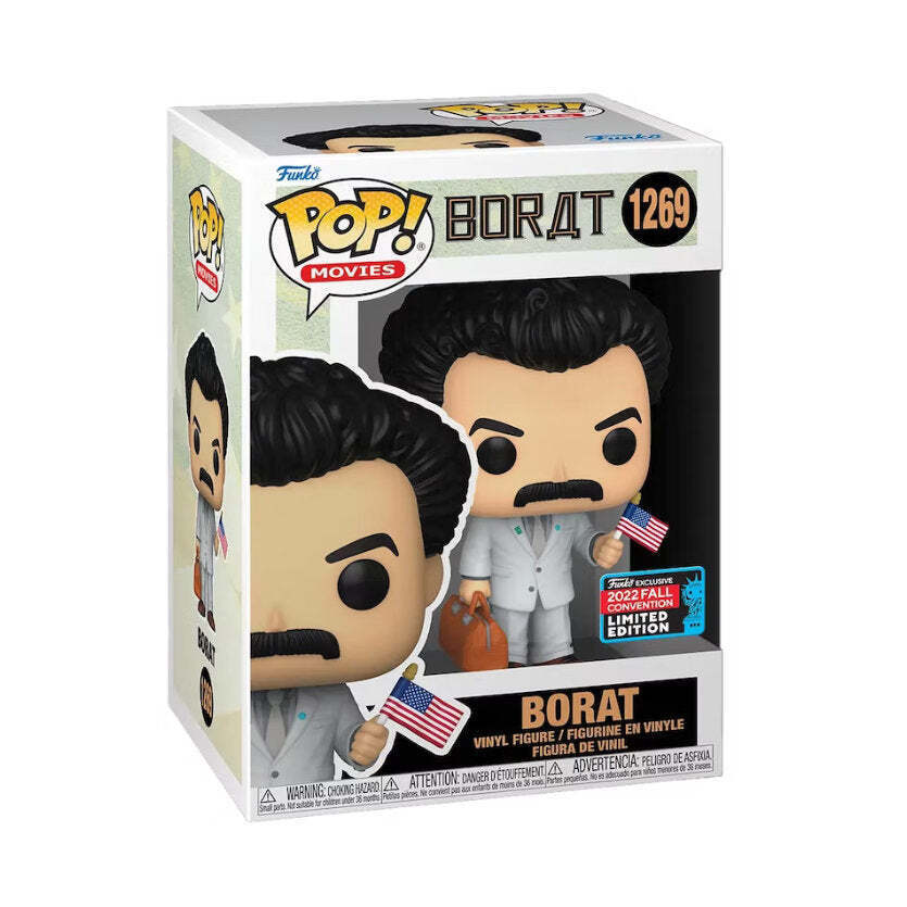 Funko Pop! Movies: 1269 - Borat - Borat (2022) (Fall Convention) VAULTED