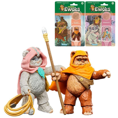 Hasbro - Star Wars Vintage Collection - Ewoks - Action Figure 2 Pack - Wicket W Warrick & Kneesaa (2023)
