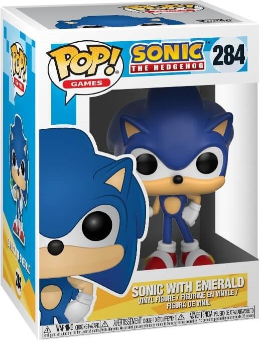 Funko Pop! Games 284 - Sonic The Hedgehog - Sonic With Emerald (2017)