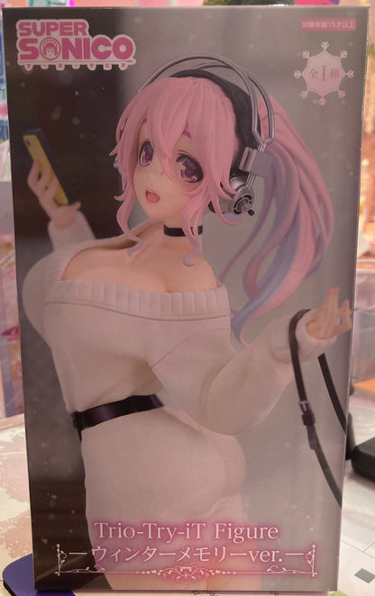 Furyu - Super Sonico - Trio-Try-It - Winter Memories Ver. (21cm)