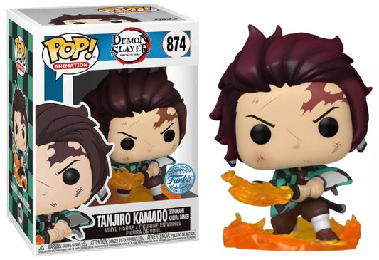 Funko Pop! Animation 874 - Demon Slayer - Tanjiro Kamado (Hinokami Kagura Dance) Special Edition