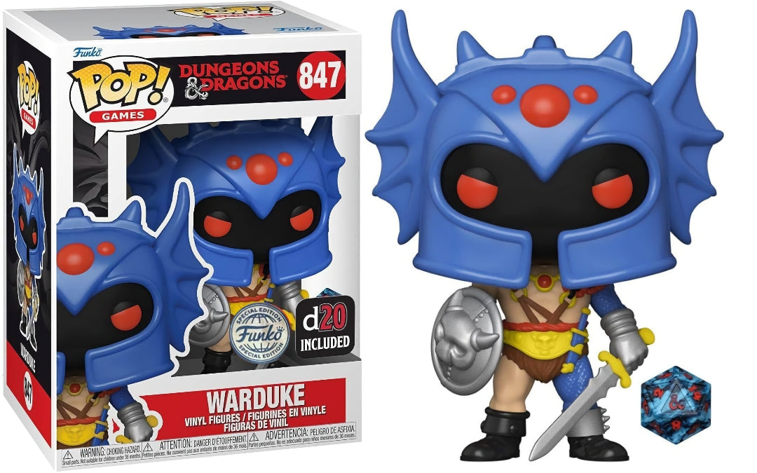 Funko Pop! Games 847 - Dungeons & Dragons - Warduke (2021) Exclusive (Gratis D20)