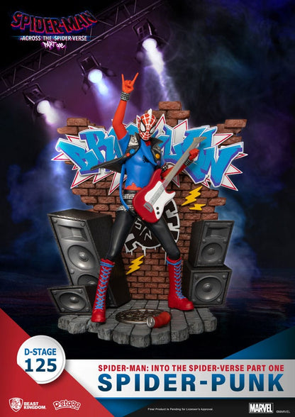Beast Kingdom - Marvel Diorama Spider-Man: Across the Spider-Verse - Spider-Punk (15cm)