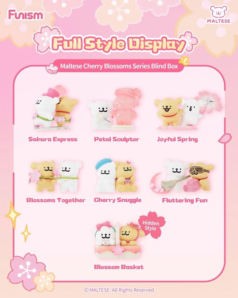 Funism - Maltese Cherry Blossoms Series  (9cm) (Blindbox)