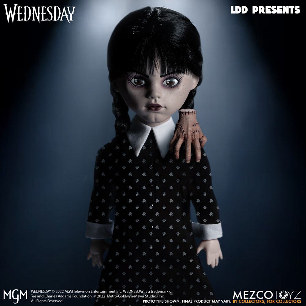 Mezco Toys - Living Dead Dolls - Wednesday Addams with Thing (25cm)