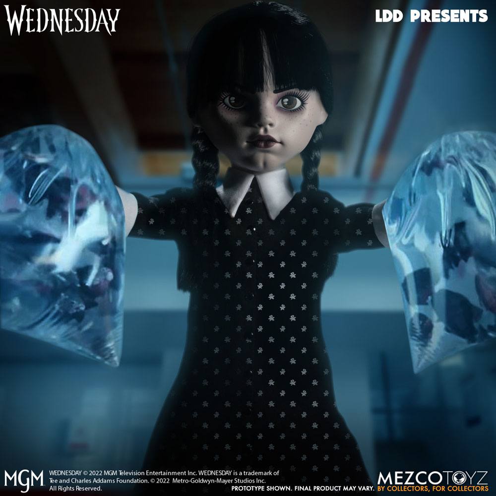 Mezco Toys - Living Dead Dolls - Wednesday Addams with Thing (25cm)