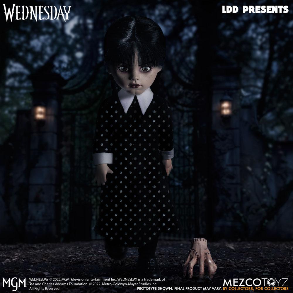 Mezco Toys - Living Dead Dolls - Wednesday Addams with Thing (25cm)