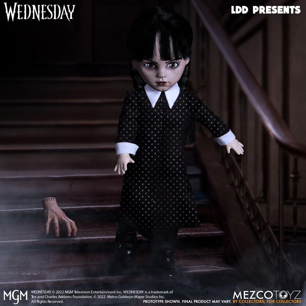 Mezco Toys - Living Dead Dolls - Wednesday Addams with Thing (25cm)