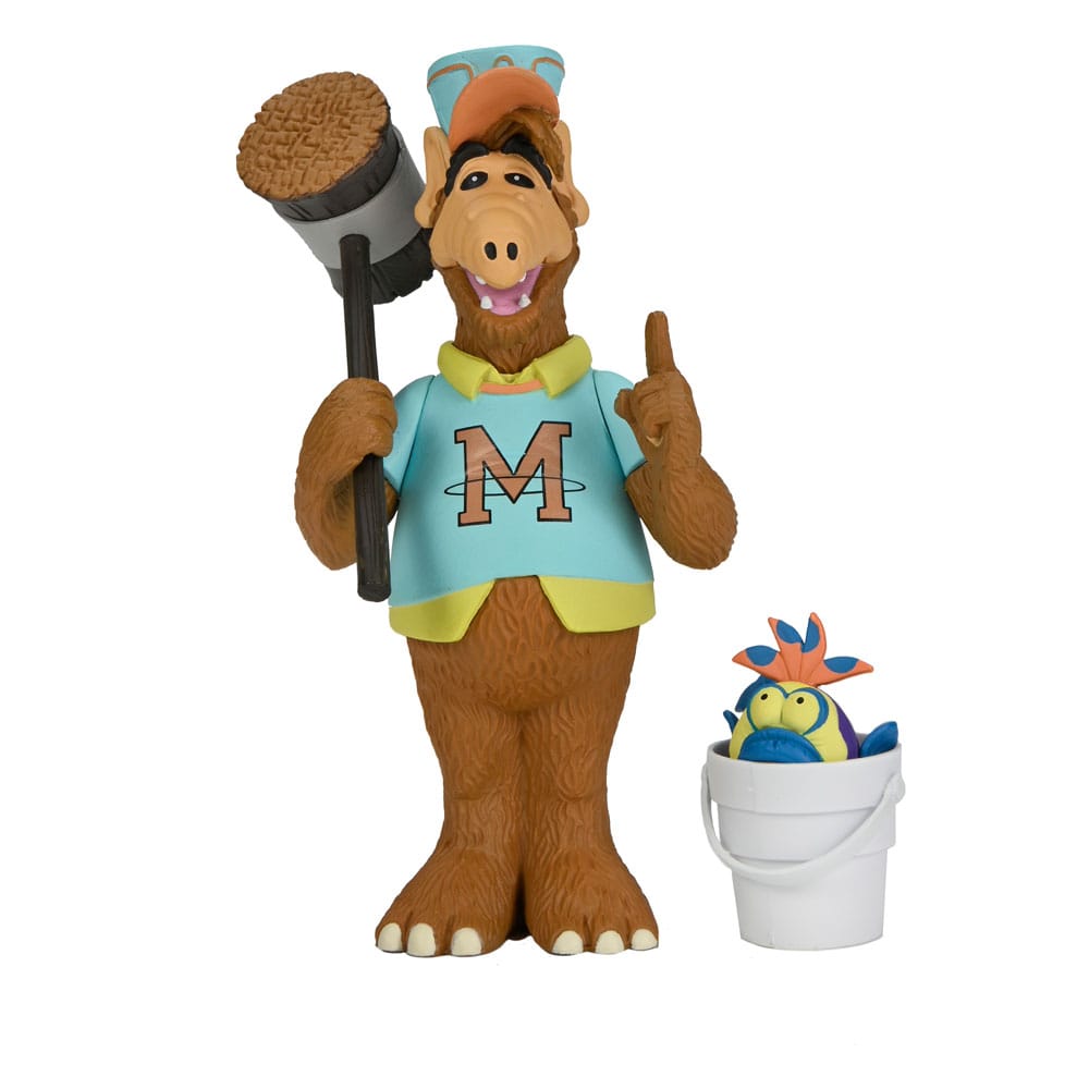 Neca - ALF - Action Figure - Gordon Shumway with Mallet, Fish and Bucket (15 cm)