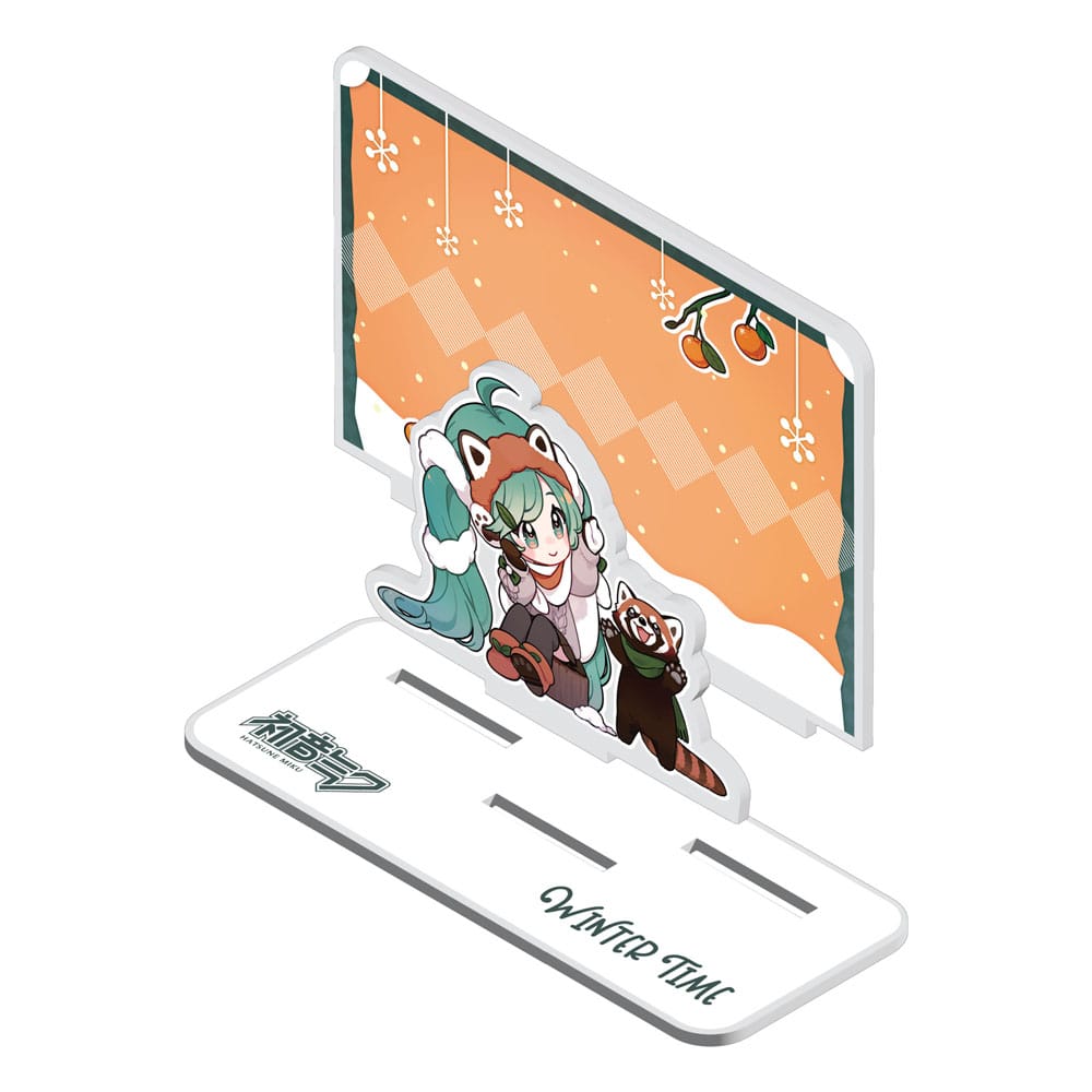 POPbuddies - Hatsune Miku - Acrylic Standee - Miku and Red Panda (Winter Time) (11cm)