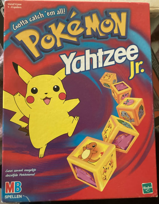 Pokémon Yahtzee Jr. Bordspel - Hasbro / MB Spellen (2000) - Incompleet