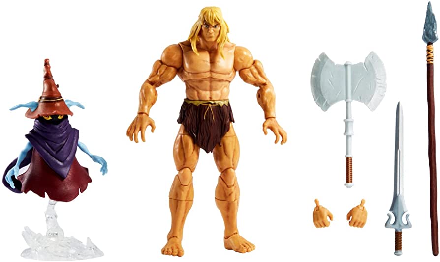 Mattel Masterverse - Masters Of The Universe - (Wave 2 - 2021) Savage He-Man & Orko (Revelation DeLuxe)