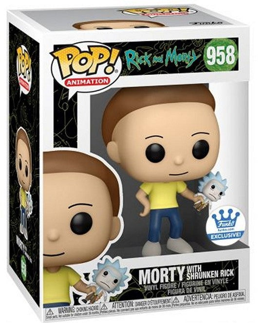 Funko Pop! Animation 958 - Rick and Morty - Morty with Shrunken Rick (2021) Funko Exclusive SVV-Schatzoekers