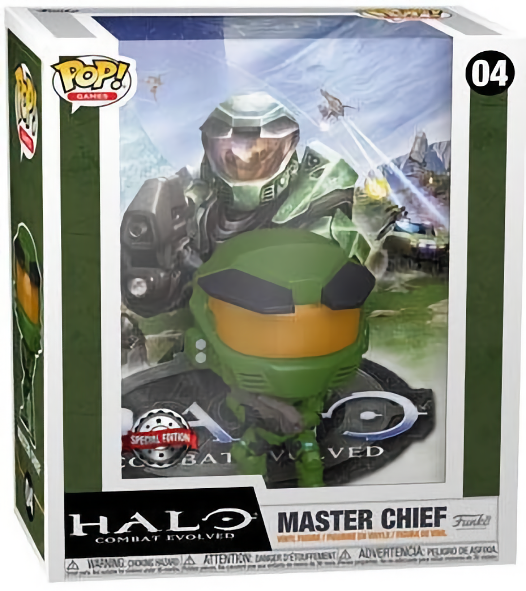Funko Pop! Games Cover 04 - Halo Combat Evolved - Master Chief (2022) SVV-Schatzoekers