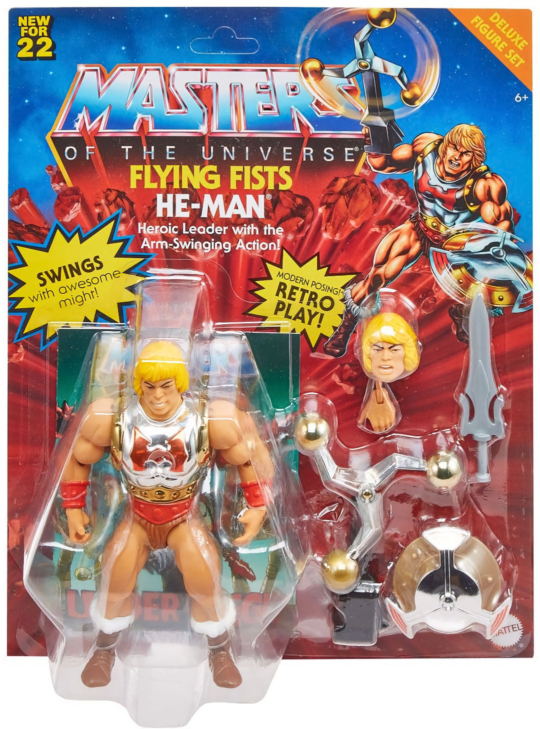 Mattel - Masters Of The Universe Origins DeLuxe - Flying Fists He-Man (2022) SVV-Schatzoekers
