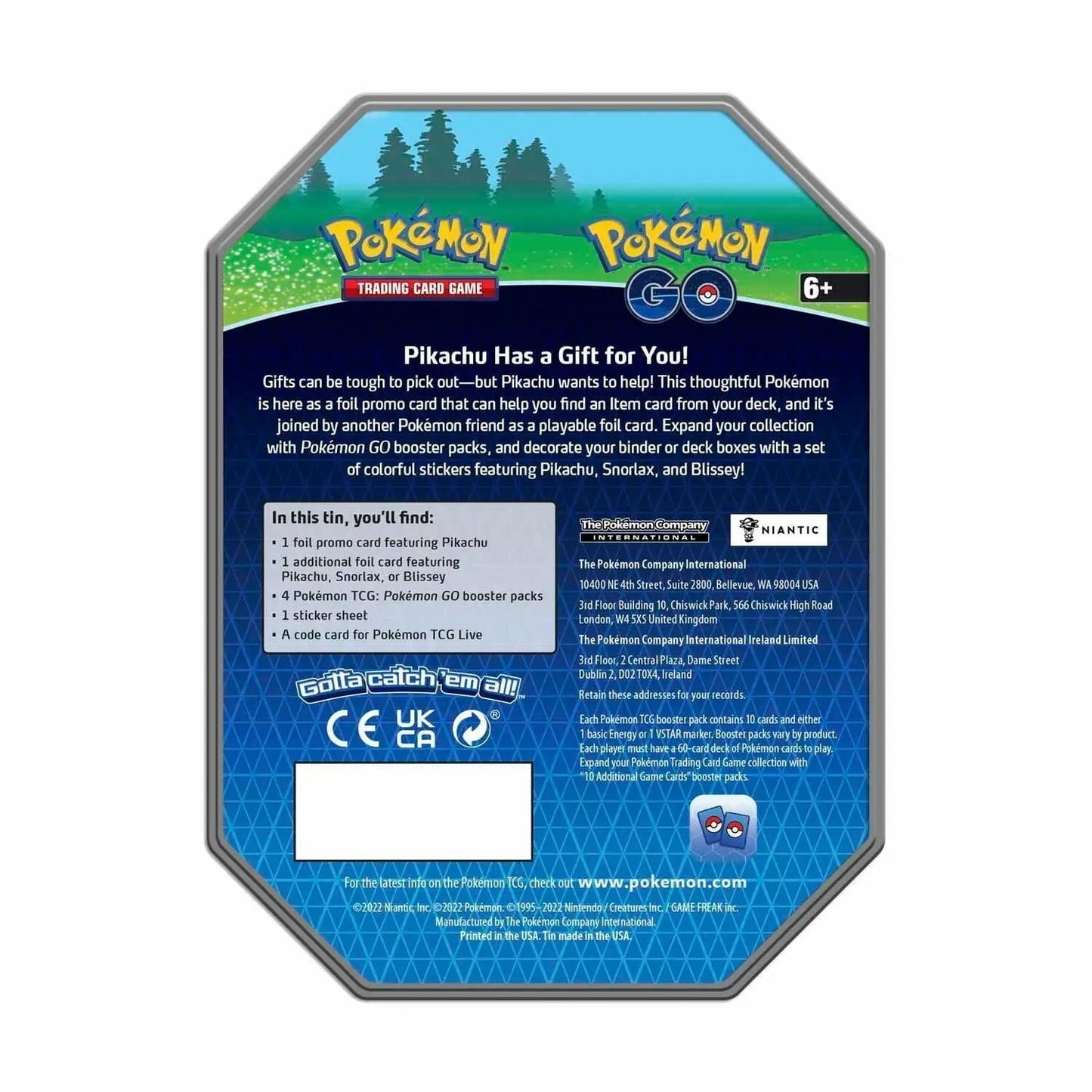 Pokémon TCG - Pokémon GO: Pikachu Gift Tin (Snorlax) SVV-Schatzoekers