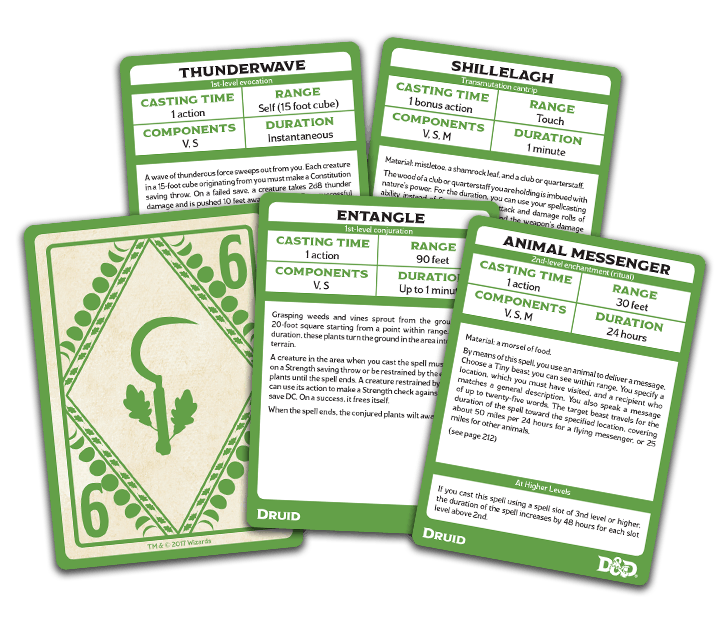 WOTC - Dungeons & Dragons : Spellbook Cards: Druid (English)