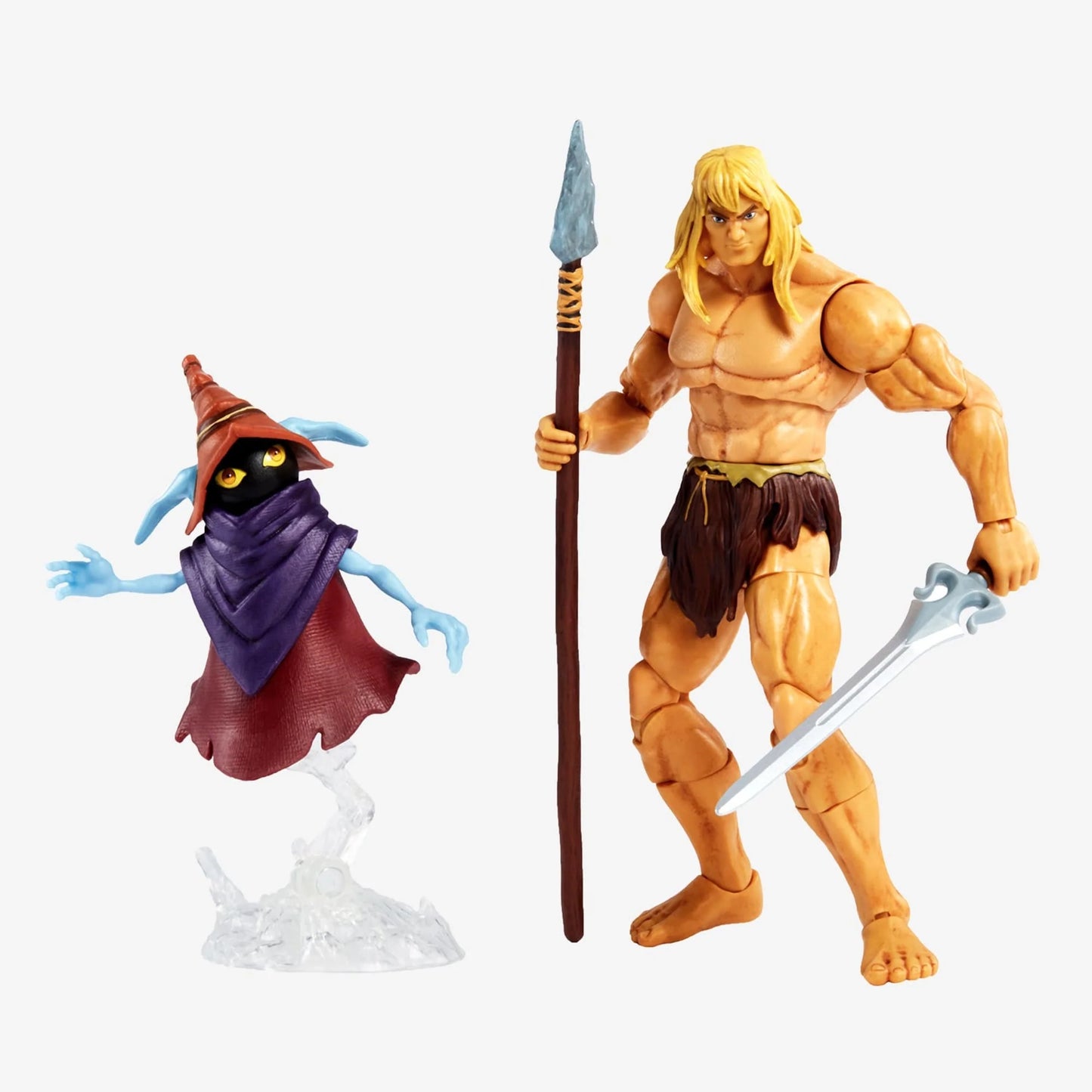 Mattel Masterverse - Masters Of The Universe - (Wave 2 - 2021) Savage He-Man & Orko (Revelation DeLuxe)